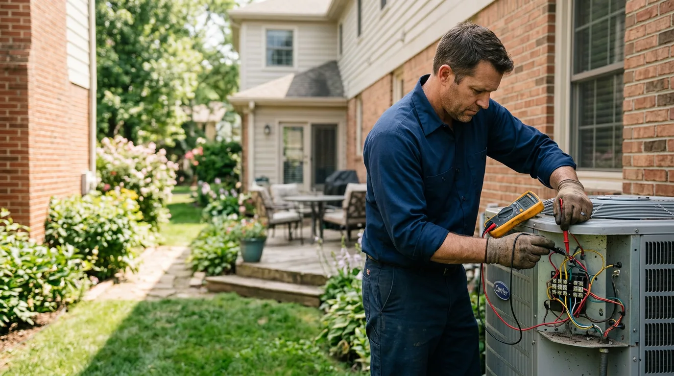 HVAC technician working near Osage, WV